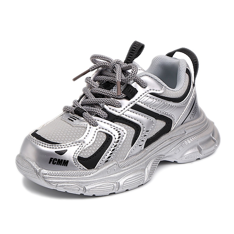 Нескользящие износостойкие низкие повседневные кроссовки для детей FCMM, серебряный/серый
Нескользящие износостойкие низкие повседневные кроссовки для детей FCMM, серебряный/серый