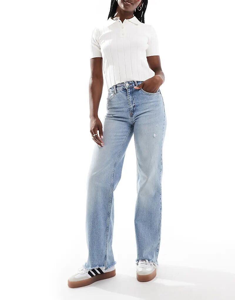 Джинсы Juicy с высокой талией и широкими штанинами из светло-голубого денима ONLY
Джинсы Juicy с высокой талией и широкими штанинами из светло-голубого денима ONLY