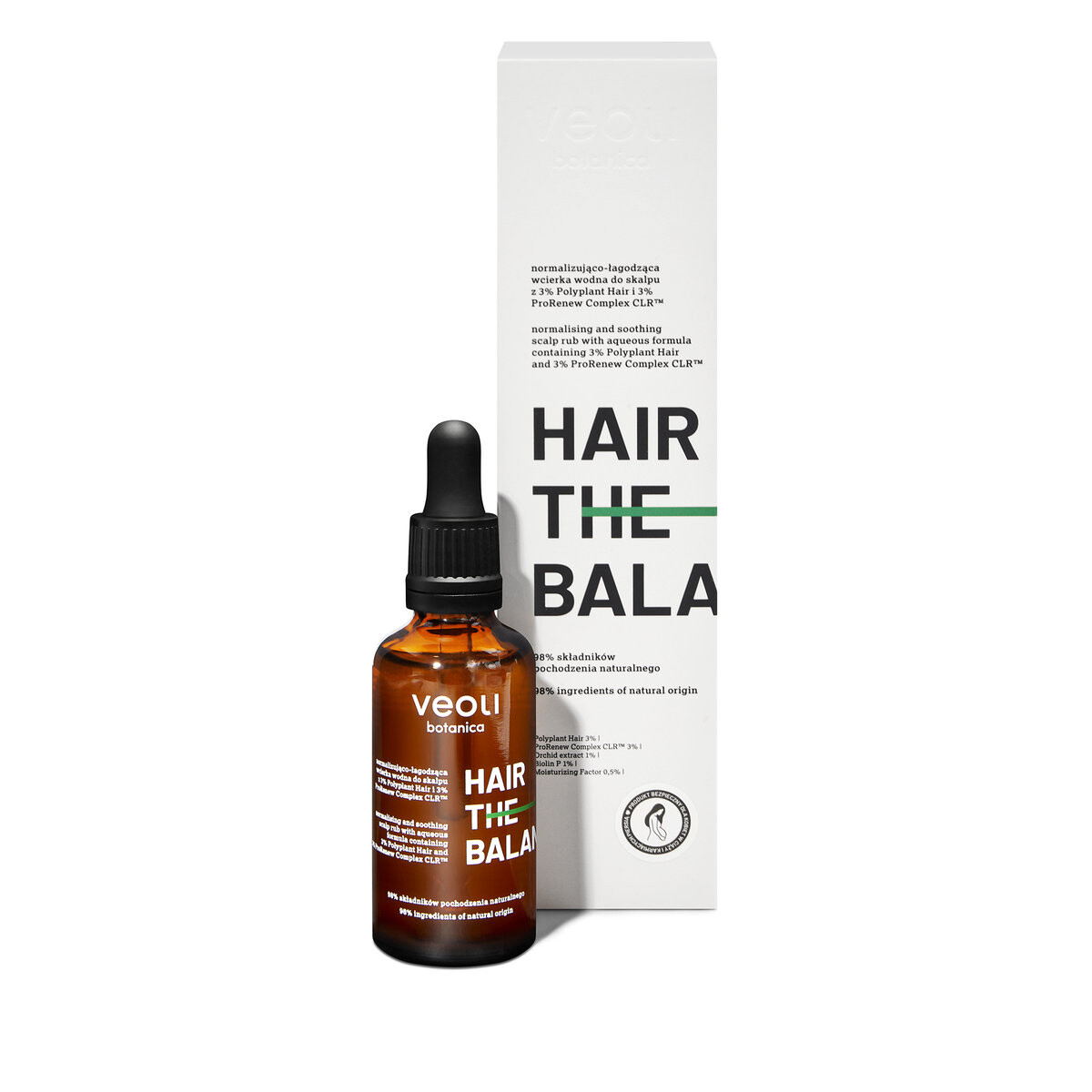 Veoli Botanica, Нормализующее и успокаивающее водное средство для мытья головы Hair The Balance с 3% Polyplant Hair и 3% Prorenew Complex Clr, 50 мл
Veoli Botanica, Нормализующее и успокаивающее водное средство для мытья головы Hair The Balance с 3% Polyplant Hair и 3% Prorenew Complex Clr, 50 мл