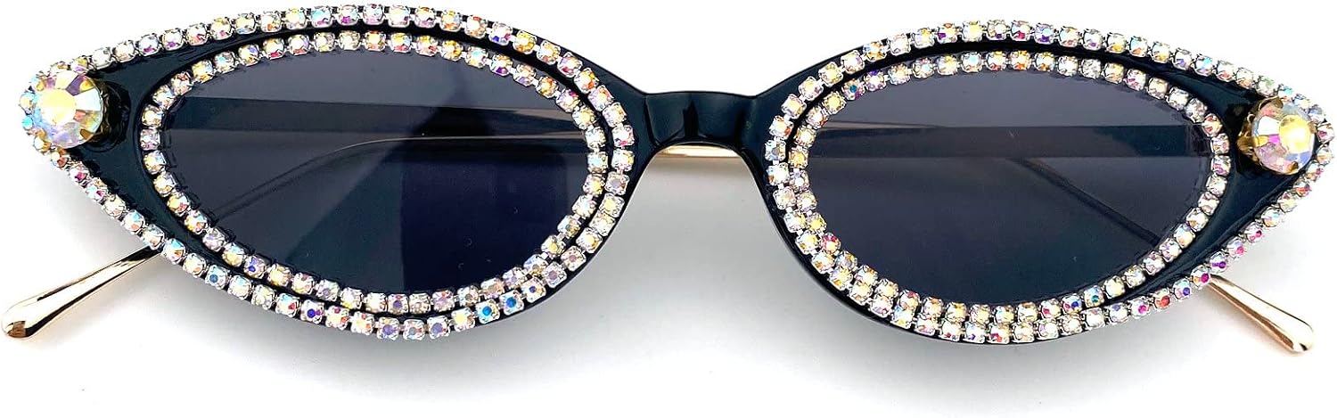 Роскошные маленькие солнцезащитные очки «кошачий глаз» со стразами для женщин, модные, с бриллиантовым блеском, для вечеринок, хрустальные, с защитой от УФ-излучения UV400 mincl, Black
Роскошные маленькие солнцезащитные очки «кошачий глаз» со стразами для женщин, модные, с бриллиантовым блеском, для вечеринок, хрустальные, с защитой от УФ-излучения UV400 mincl, Black