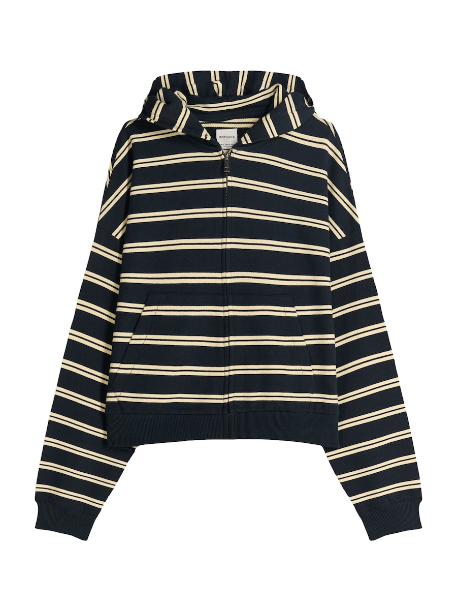 Толстовка с капюшоном на молнии Bershka, темно-синий
Толстовка с капюшоном на молнии Bershka, темно-синий