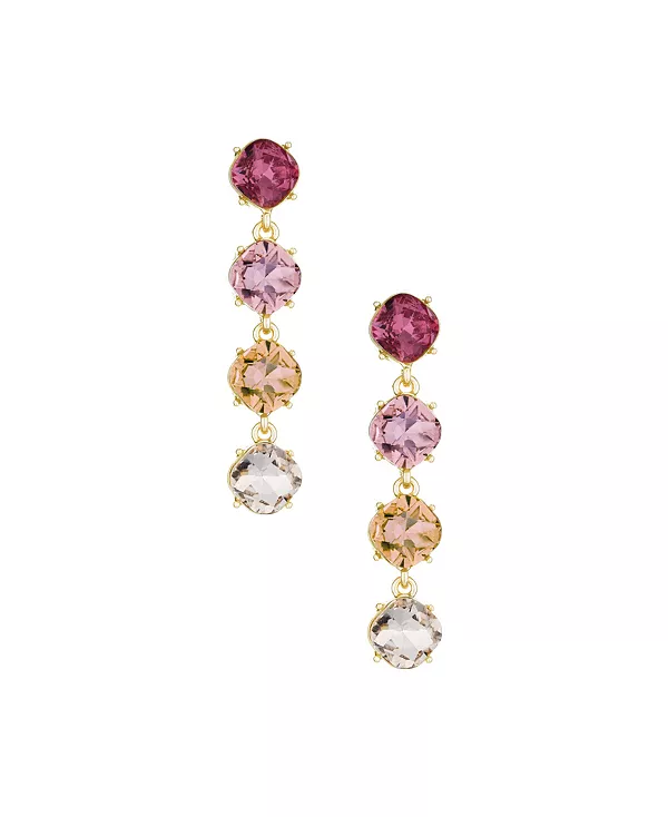 Четыре стеклянные серьги «Деньги» Ettika, pink
Четыре стеклянные серьги «Деньги» Ettika, pink