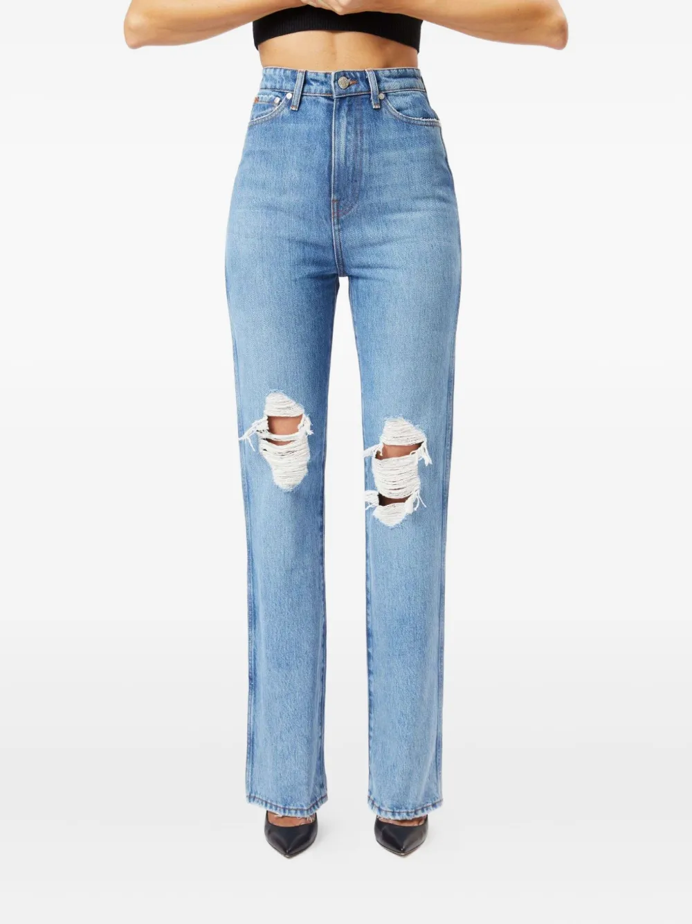 Джинсы с прорезями Joy No44, синий
Джинсы с прорезями Joy No44, синий