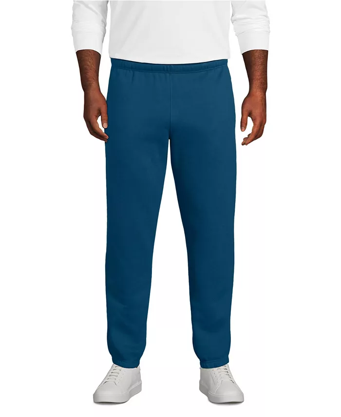 Брюки-джоггеры Big & Tall Serious Sweats Lands' End, синий 
Брюки-джоггеры Big & Tall Serious Sweats Lands' End, синий