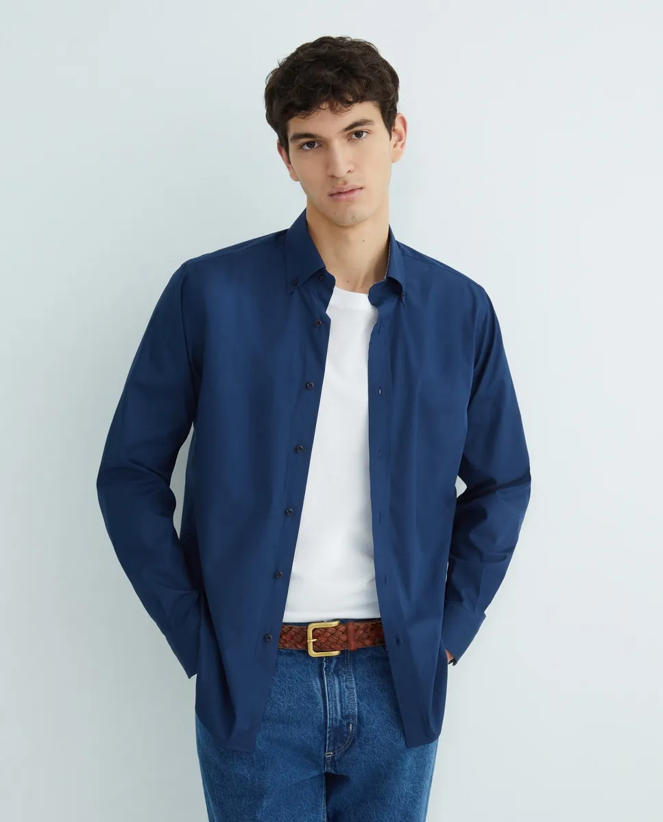 Мужская повседневная рубашка с длинным рукавом Mirto, тёмно-синий
Мужская повседневная рубашка с длинным рукавом Mirto, тёмно-синий
