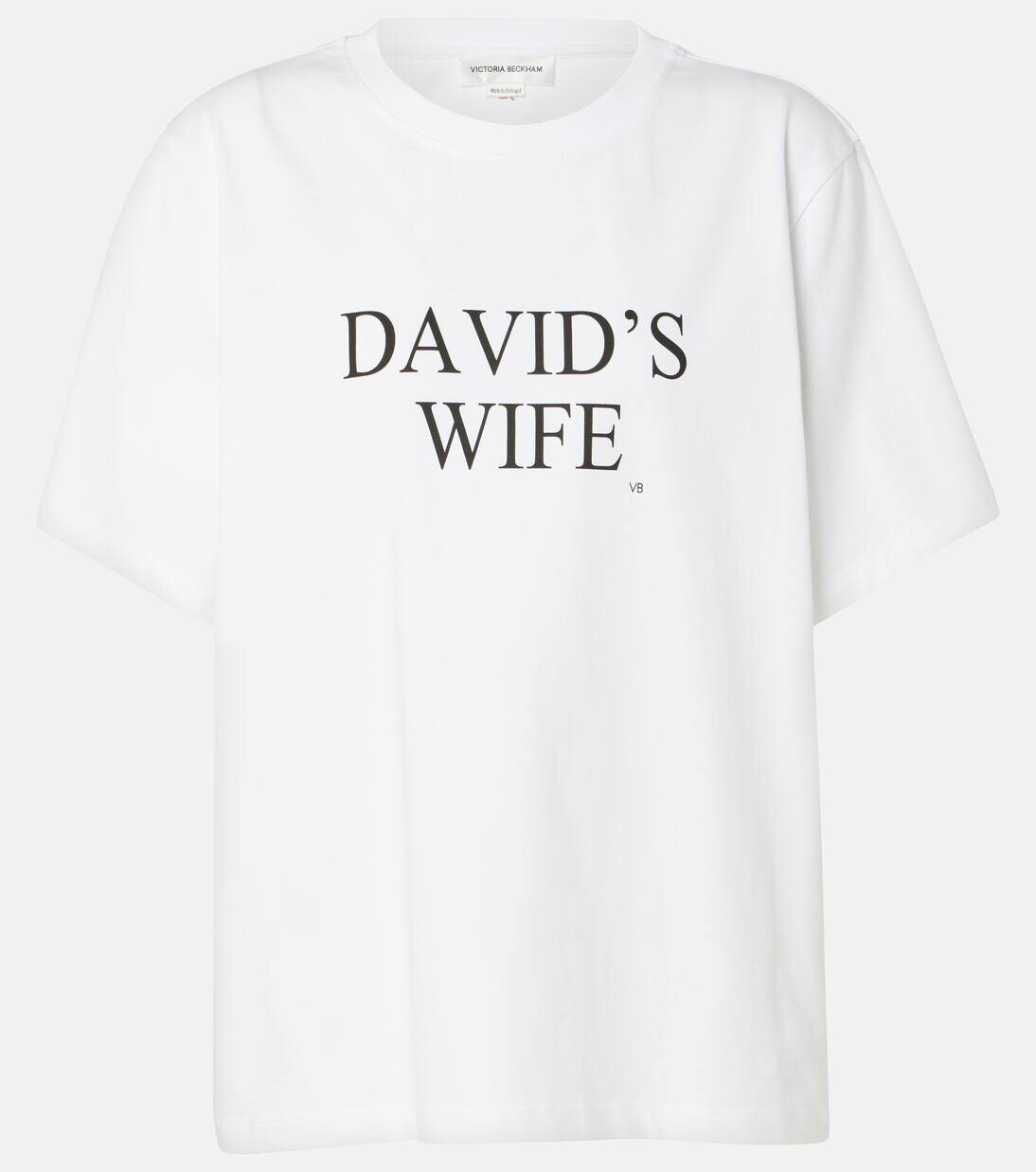 Футболка из хлопкового джерси с принтом Victoria Beckham, белый
Футболка из хлопкового джерси с принтом Victoria Beckham, белый