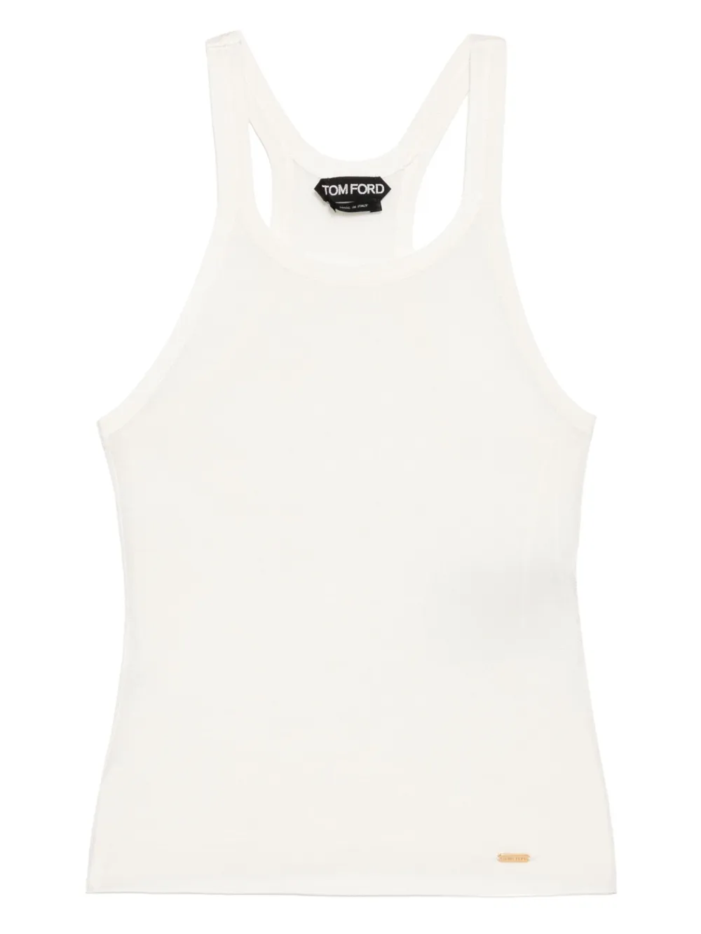 Трикотажный топ без рукавов TOM FORD, нейтральный
Трикотажный топ без рукавов TOM FORD, нейтральный