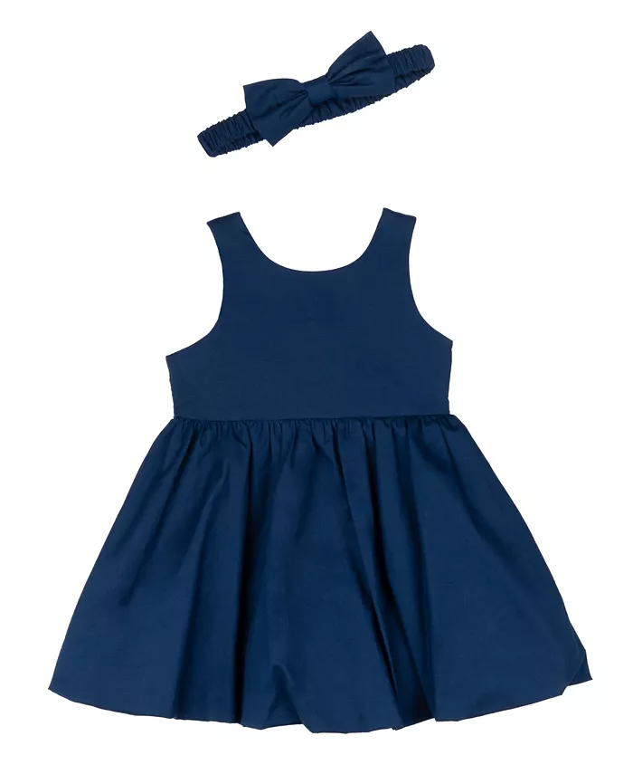 Платье-юбка пузырь для девочек из хлопка Rare Editions, синий
Платье-юбка пузырь для девочек из хлопка Rare Editions, синий