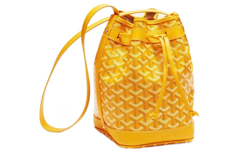 GOYARD Маленькая холщовая сумка-ведро с кожаной застежкой, 08TY08P Yellow
GOYARD Маленькая холщовая сумка-ведро с кожаной застежкой, 08TY08P Yellow