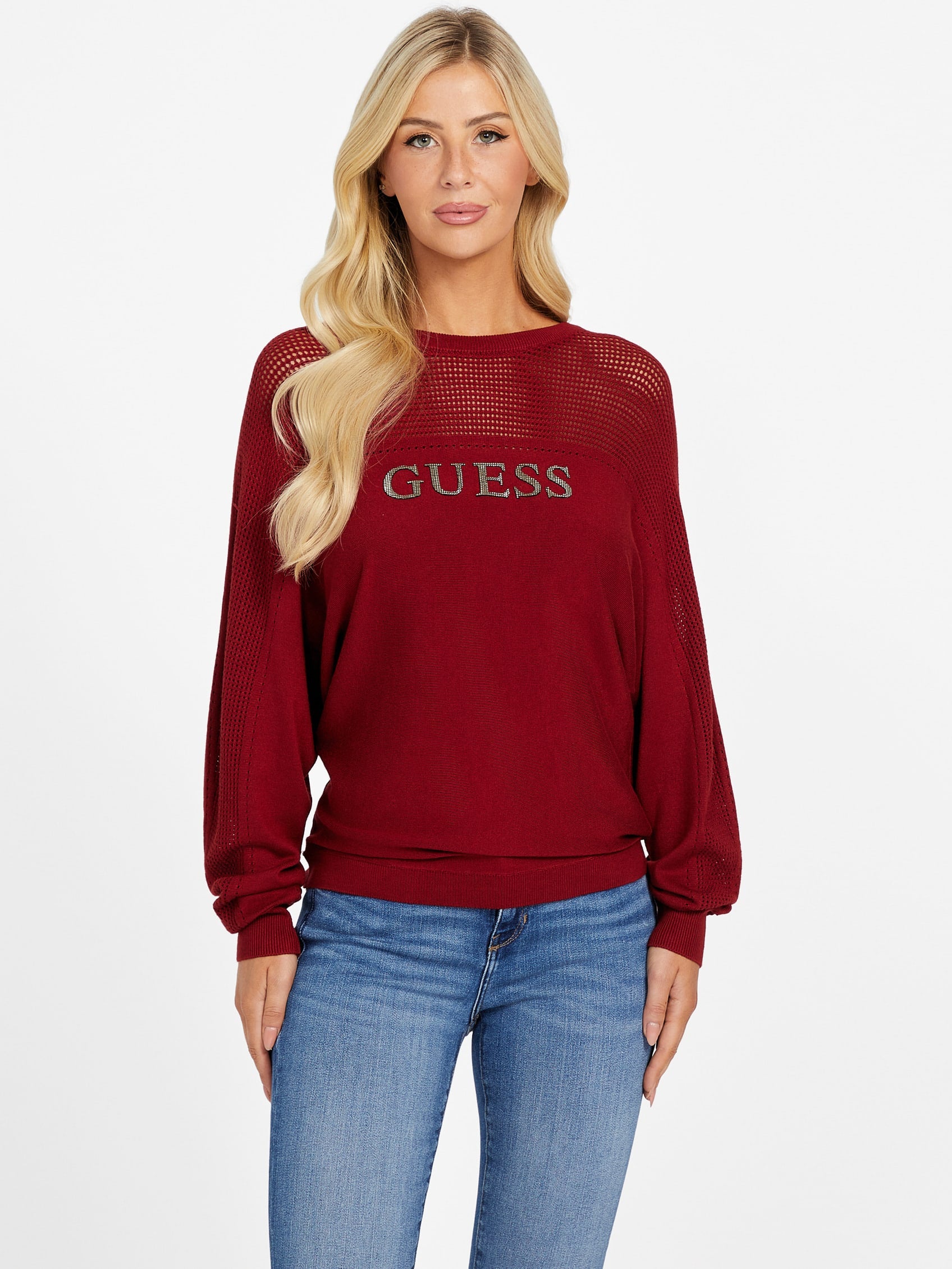 Свитер с круглым вырезом Tina Crystal Guess Factory, красный
Свитер с круглым вырезом Tina Crystal Guess Factory, красный