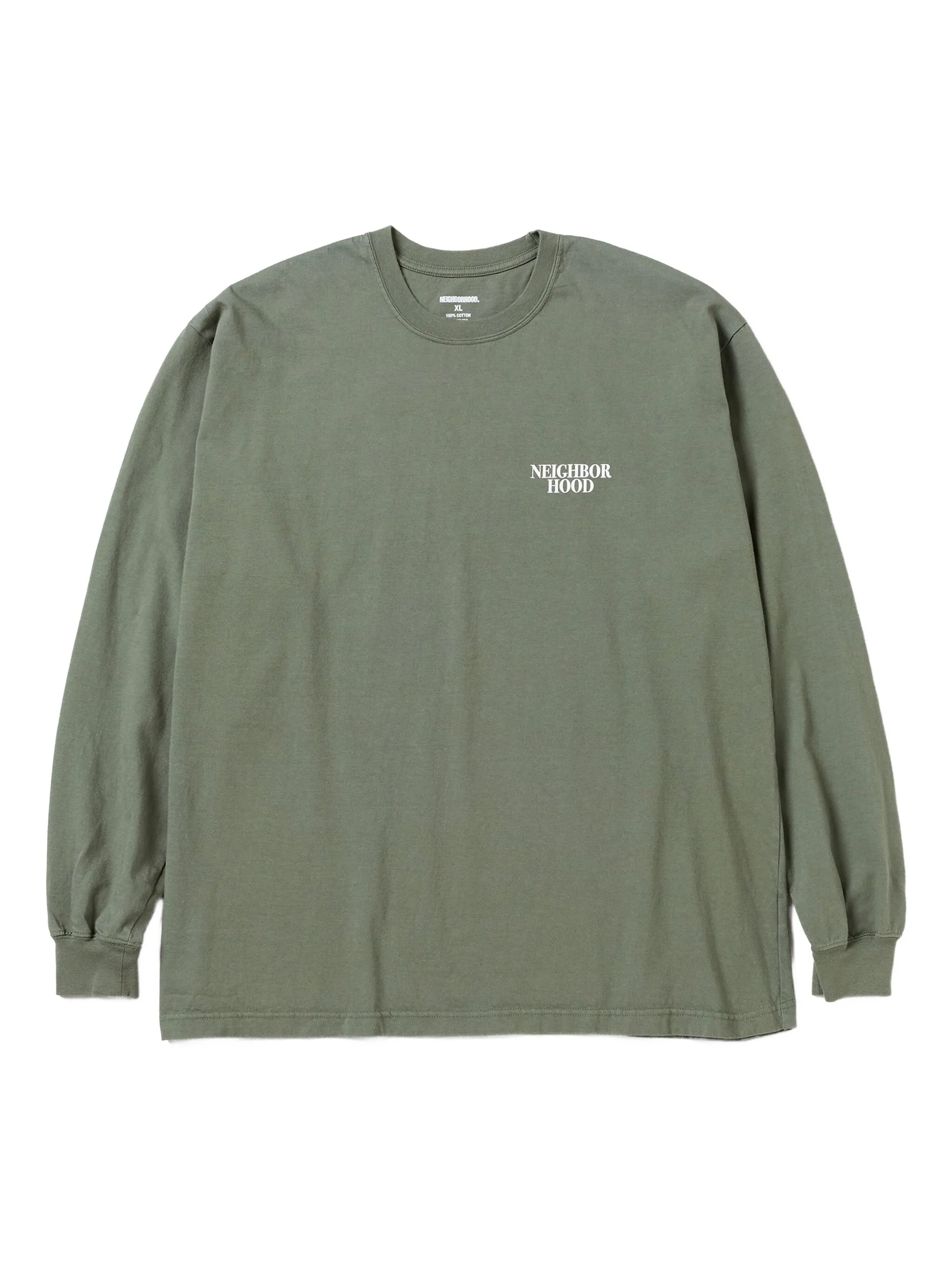 Лонгслив с вышитым логотипом Neighborhood, зеленый
Лонгслив с вышитым логотипом Neighborhood, зеленый