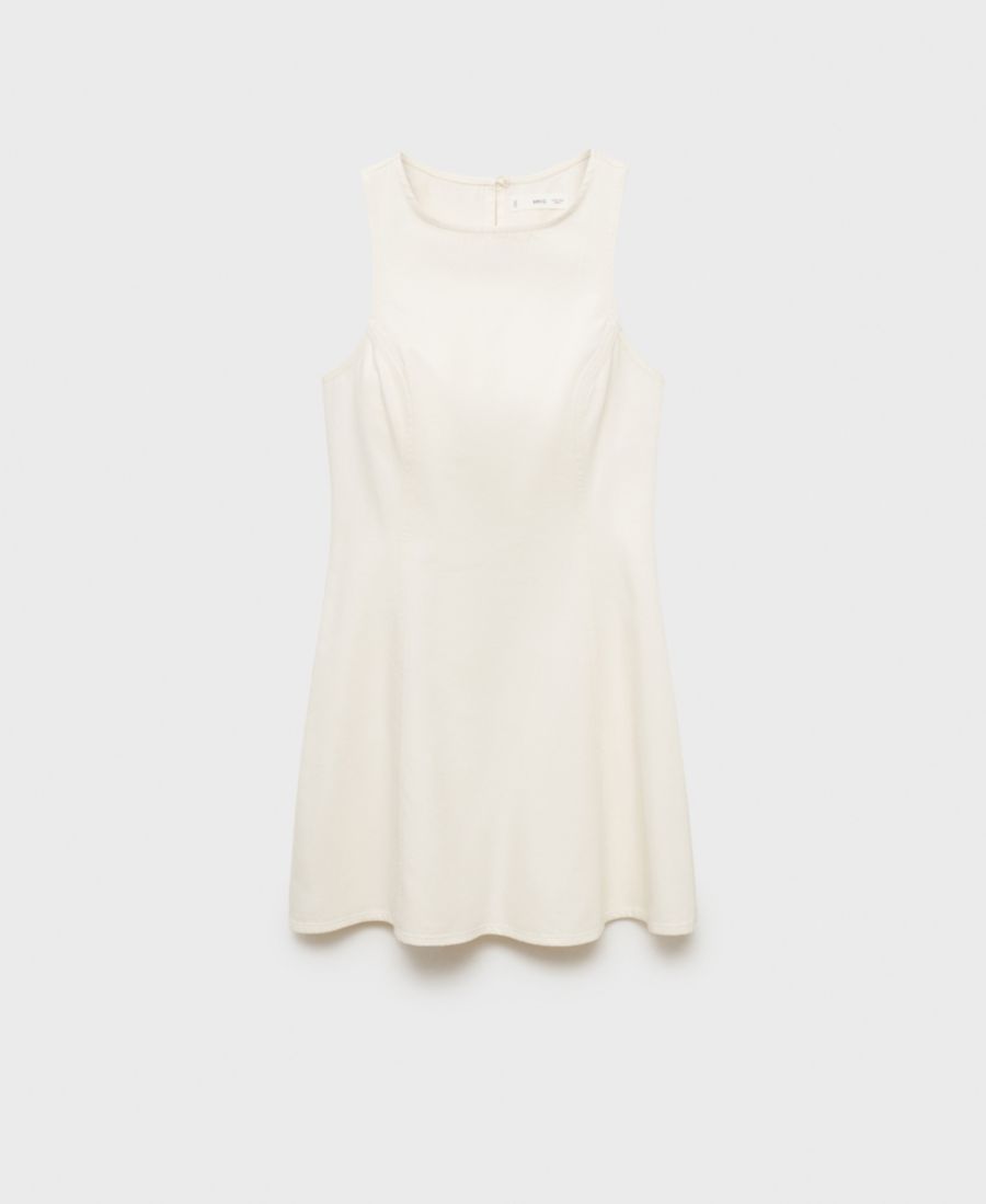 Женское короткое джинсовое платье MANGO, Off White
Женское короткое джинсовое платье MANGO, Off White