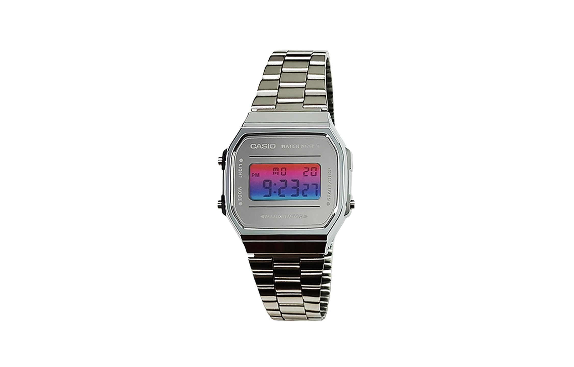 CASIO Часы Retrofit Series Quartz Movement Stainless Steel Strap Watch Men's Watch Red Watch Dial, Silver Dial with Red and Blue Gradient Lens
CASIO Часы Retrofit Series Quartz Movement Stainless Steel Strap Watch Men's Watch Red Watch Dial, Silver Dial with Red and Blue Gradient Lens