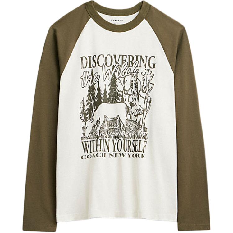 COACH Футболка SS24 мужская белая зеленая, Зеленый, COACH Футболка SS24 мужская белая зеленая
COACH Футболка SS24 мужская белая зеленая, Зеленый, COACH Футболка SS24 мужская белая зеленая