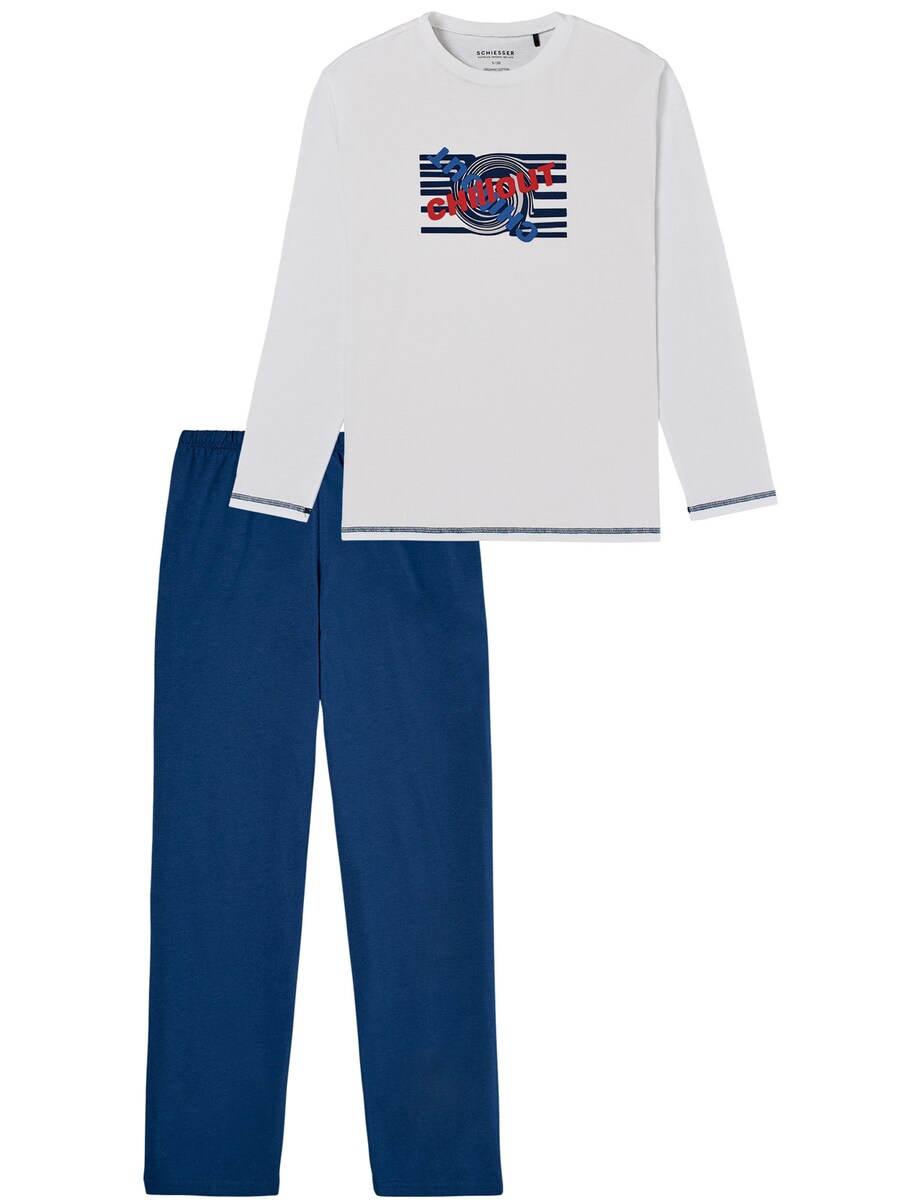 Пижама SCHIESSER Nightwear, белый 
Пижама SCHIESSER Nightwear, белый