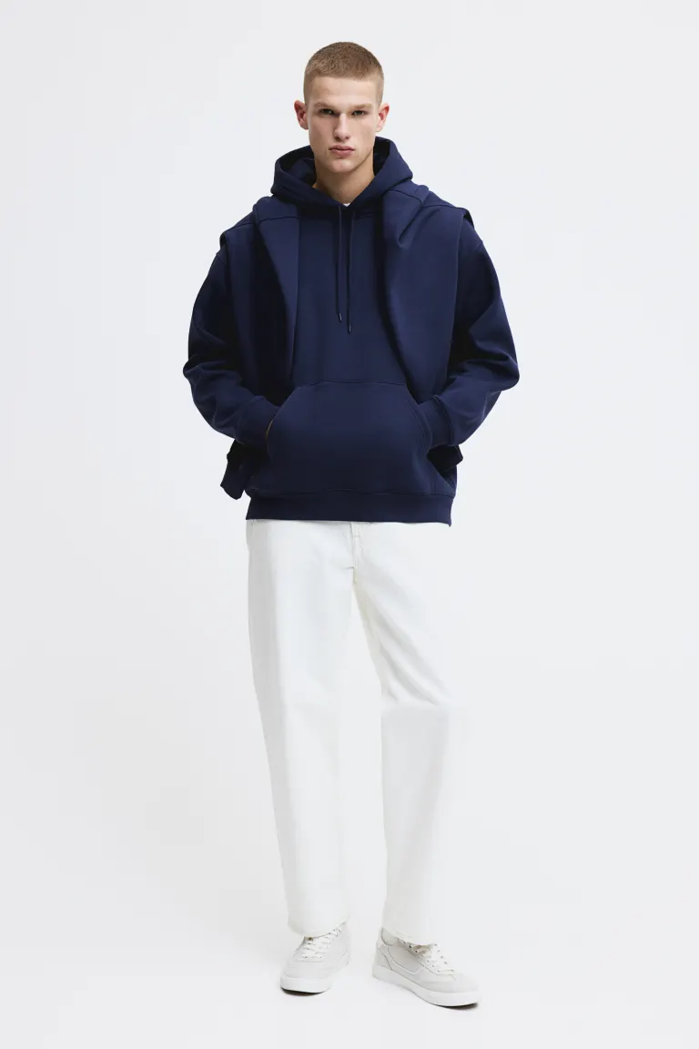 Толстовка свободного кроя H&M, синий
Толстовка свободного кроя H&M, синий