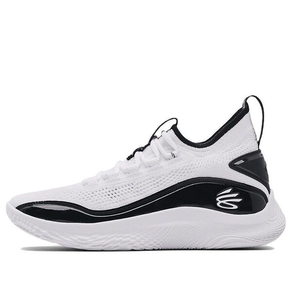 Кроссовки curry 8 nm 'white black' Under Armour, белый 
Кроссовки curry 8 nm 'white black' Under Armour, белый
