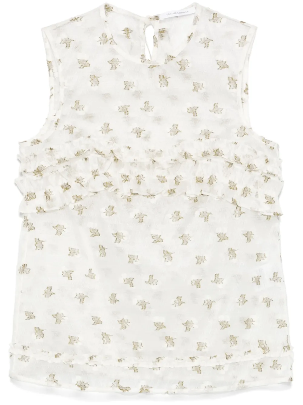 Топ Oksana Cecilie Bahnsen, белый
Топ Oksana Cecilie Bahnsen, белый