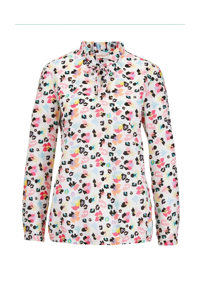 Короткий размер: классическая блузка с уникальным принтом. Goldner, мультиколор
Короткий размер: классическая блузка с уникальным принтом. Goldner, мультиколор