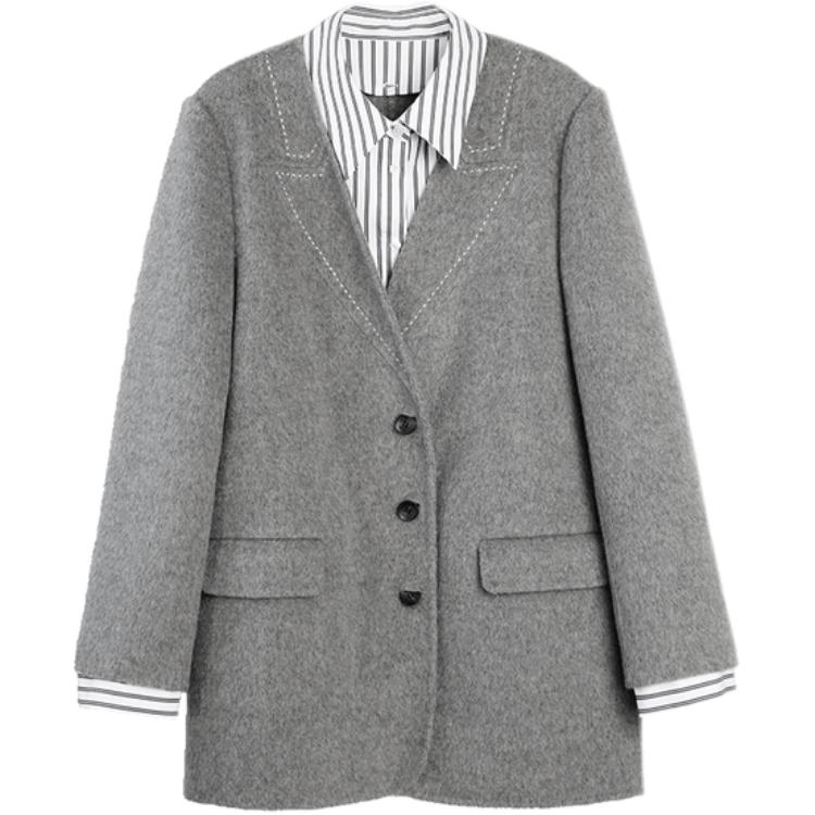 ELLE Пальто женское Medium Gray с воротником-стойкой, утепленное, прямое
ELLE Пальто женское Medium Gray с воротником-стойкой, утепленное, прямое