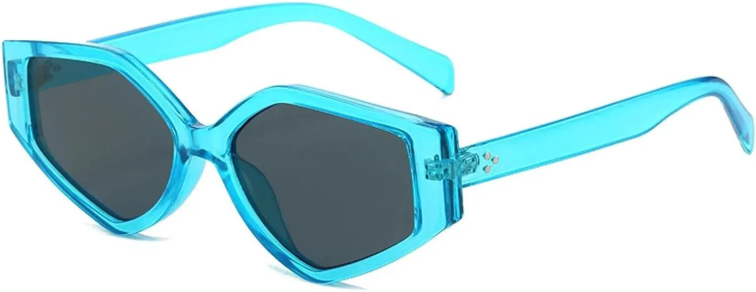 Солнцезащитные очки Polygon Cat Eye для женщин, модные очки с градиентными линзами, винтажные солнцезащитные очки для мужчин с заклепками WNCKSQ, Blue Grey
Солнцезащитные очки Polygon Cat Eye для женщин, модные очки с градиентными линзами, винтажные солнцезащитные очки для мужчин с заклепками WNCKSQ, Blue Grey