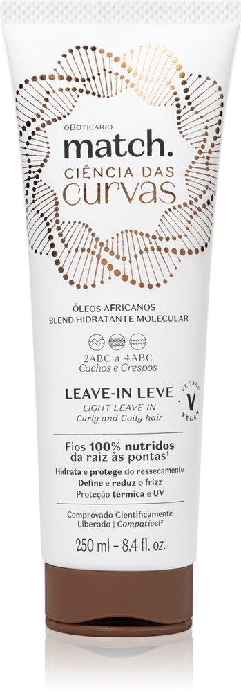 Крем для волос Match. Science of Curves Oboticário, 250 мл
Крем для волос Match. Science of Curves Oboticário, 250 мл