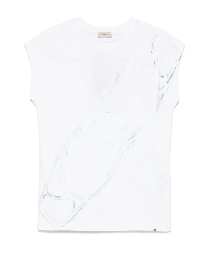 Повседневная футболка из смесовой хлопковой ткани Herno, белый
Повседневная футболка из смесовой хлопковой ткани Herno, белый