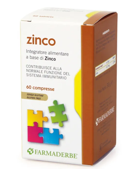 Farmaderbe Zinc 60 таблеток для иммунной системы
Farmaderbe Zinc 60 таблеток для иммунной системы