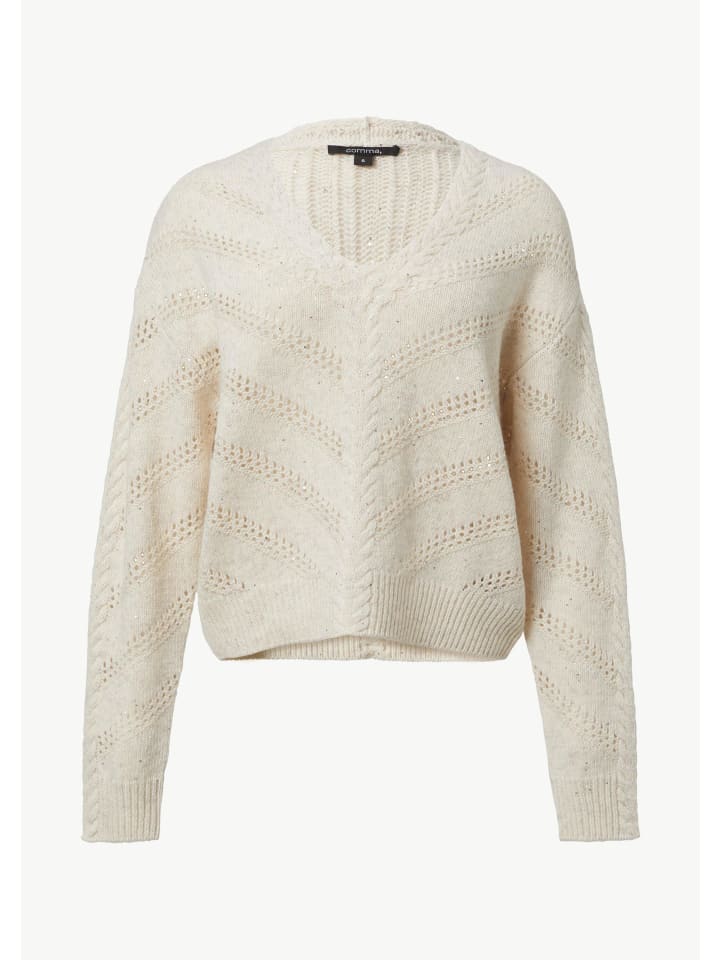 Вязаный свитер цвета 80W5_светло-бежевый comma
Вязаный свитер цвета 80W5_светло-бежевый comma