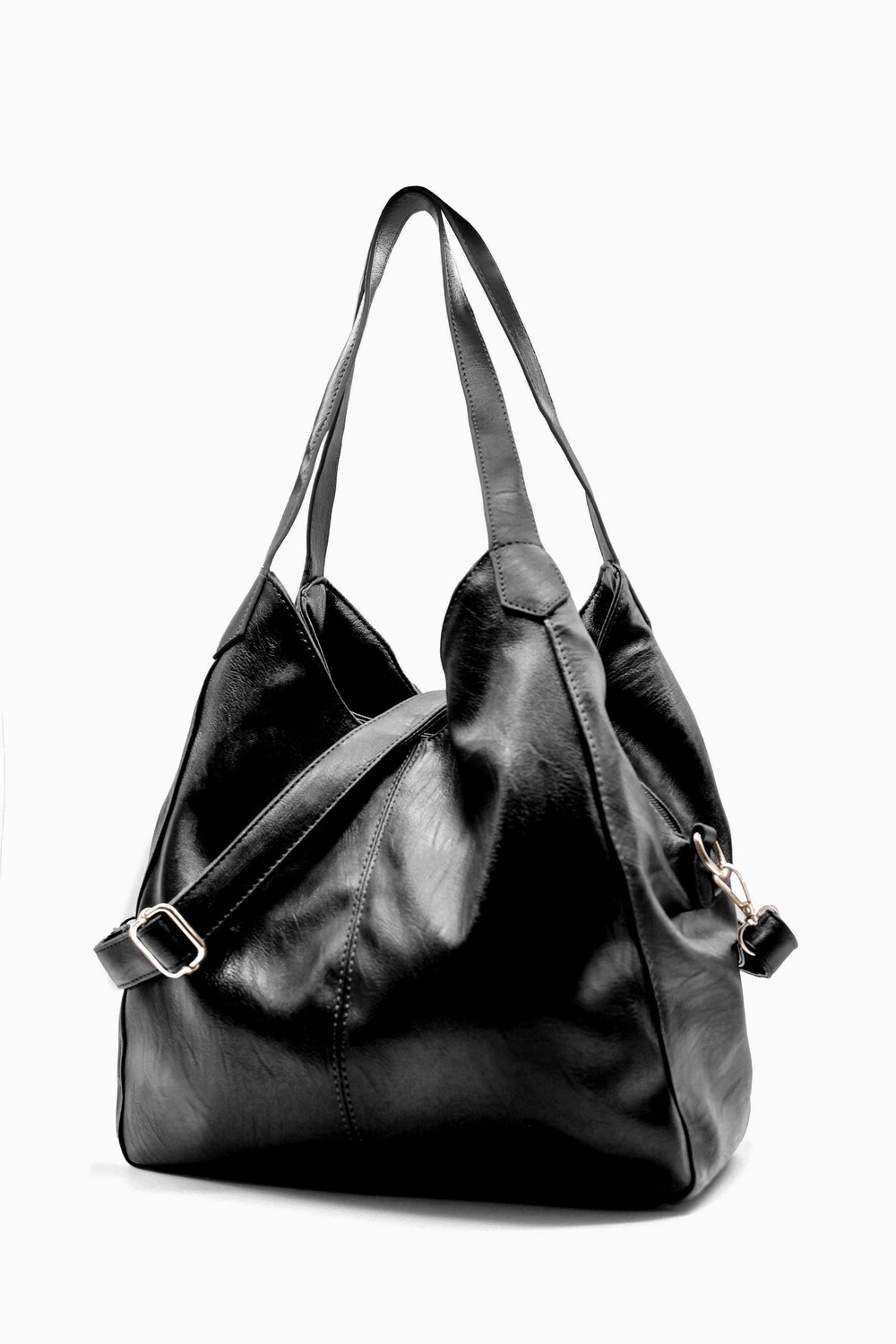 Большая сумка через плечо с тремя отделениями Kitise, черный 
Большая сумка через плечо с тремя отделениями Kitise, черный