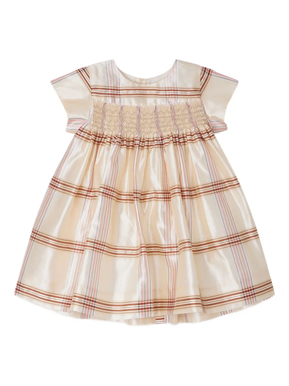 Платье в клетку Bonpoint, нейтральный 
Платье в клетку Bonpoint, нейтральный