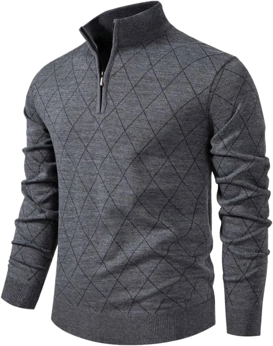 Мужской свитер на молнии с длинным рукавом
Мужской свитер на молнии с длинным рукавом