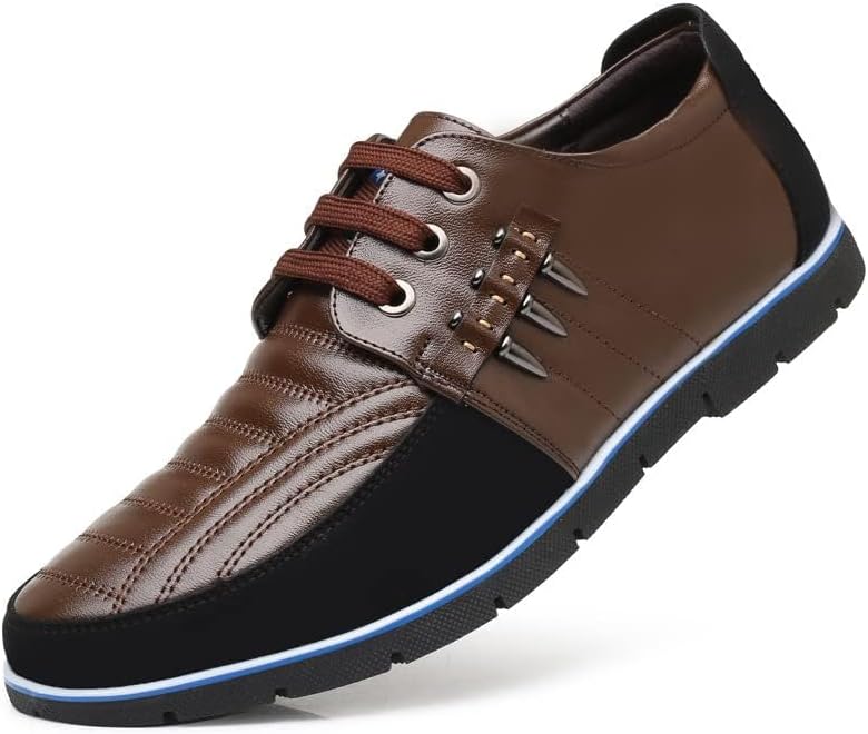 Мужские дерби оксфорды на шнуровке с ортопедической стелькой, повседневные прогулочные туфли, противоскользящие, для офиса и работы, кожаные Boxpopla, коричневый
Мужские дерби оксфорды на шнуровке с ортопедической стелькой, повседневные прогулочные туфли, противоскользящие, для офиса и работы, кожаные Boxpopla, коричневый