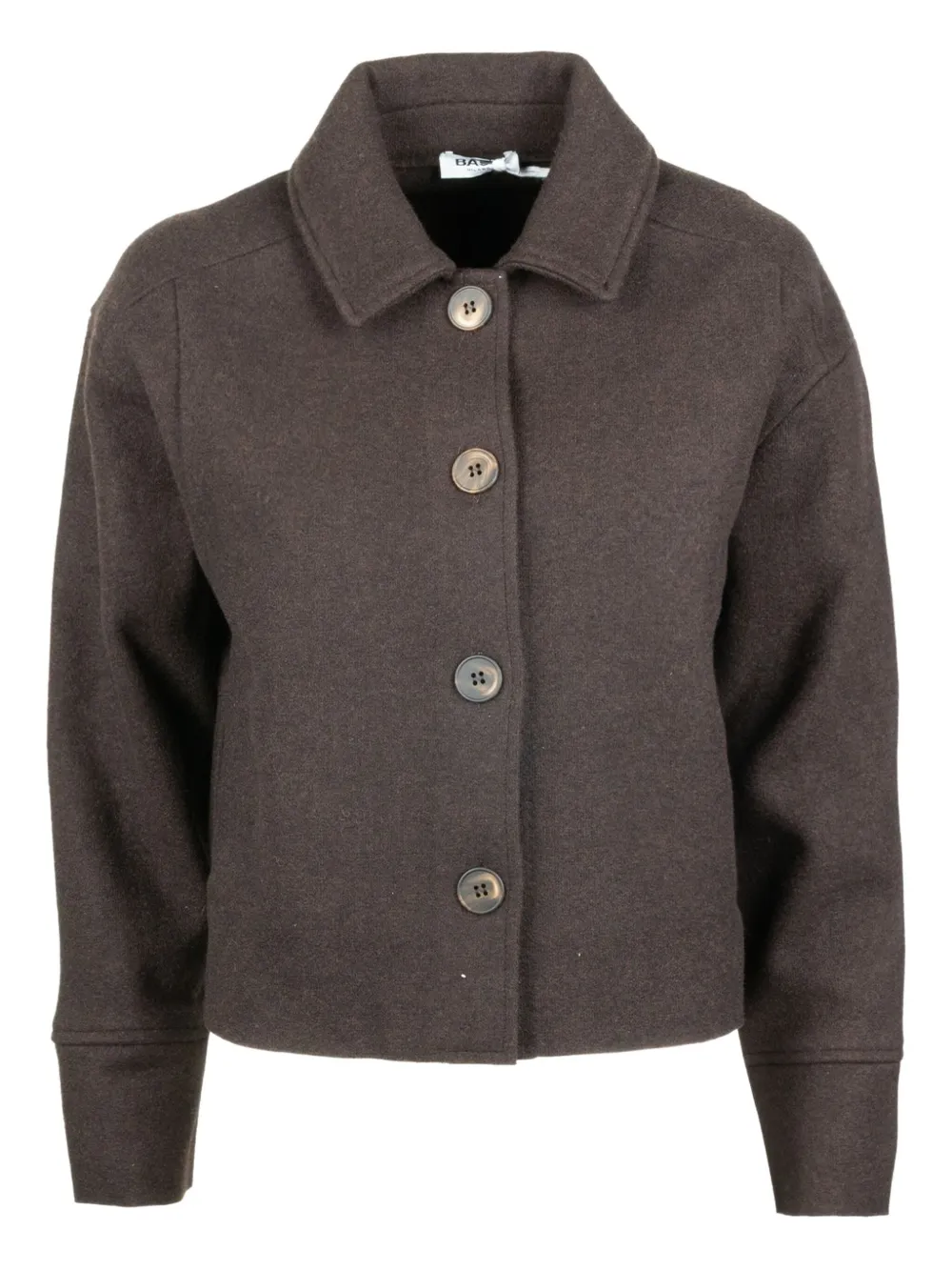 Жакет на пуговицах с воротником Base Milano, коричневый
Жакет на пуговицах с воротником Base Milano, коричневый