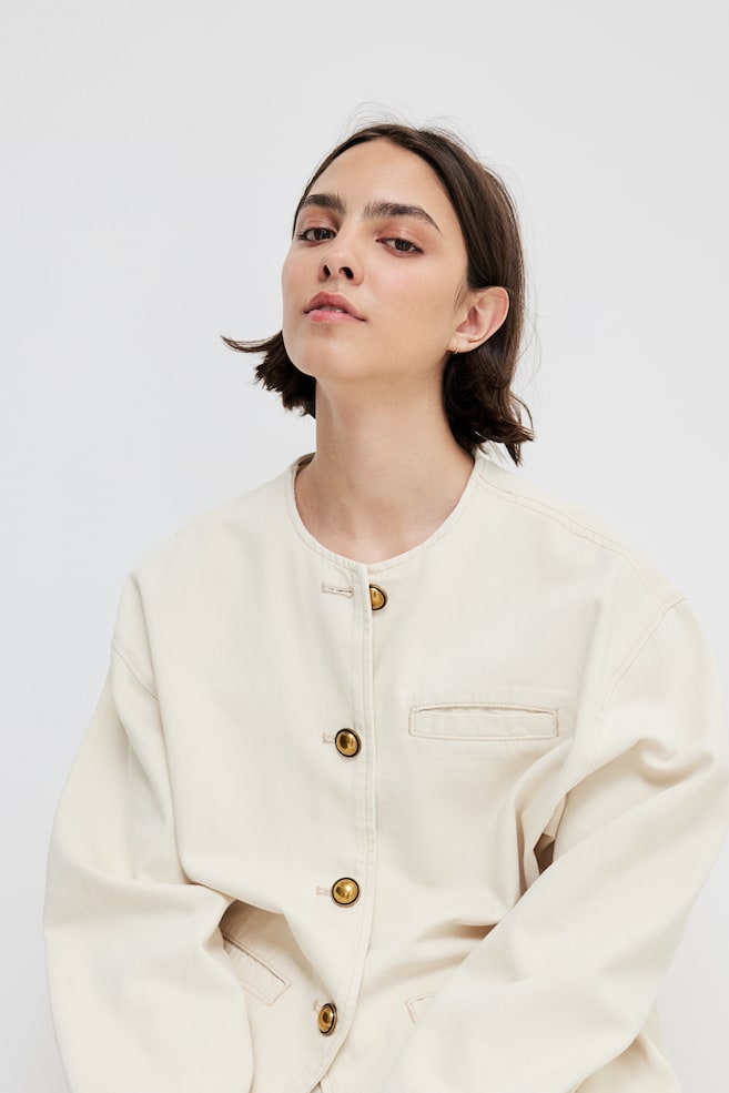 Твиловый пиджак H&M, бежевый
Твиловый пиджак H&M, бежевый