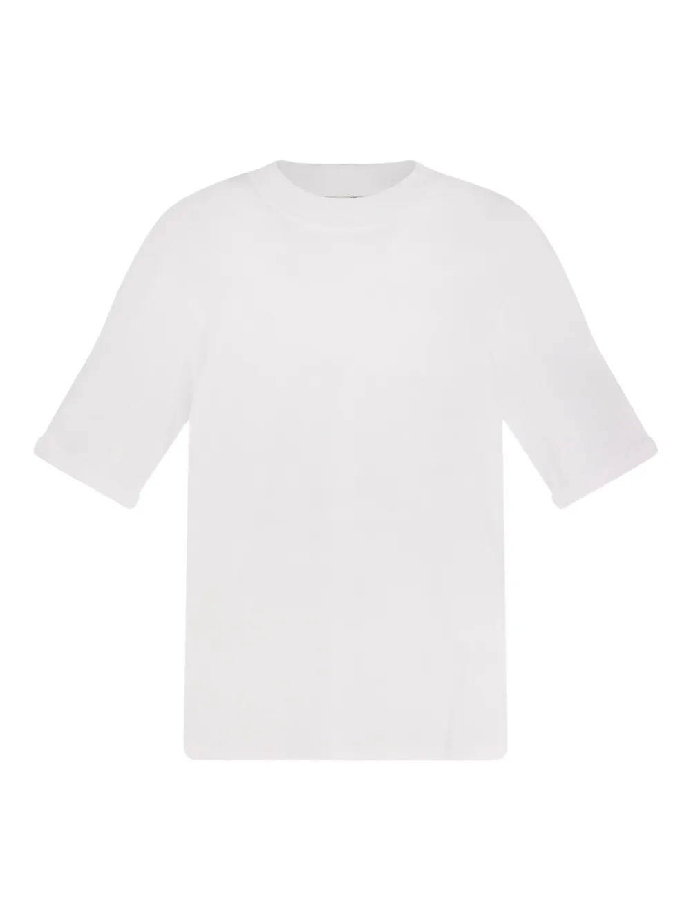 Футболка с круглым вырезом и ребристыми деталями Brunello Cucinelli, белый
Футболка с круглым вырезом и ребристыми деталями Brunello Cucinelli, белый