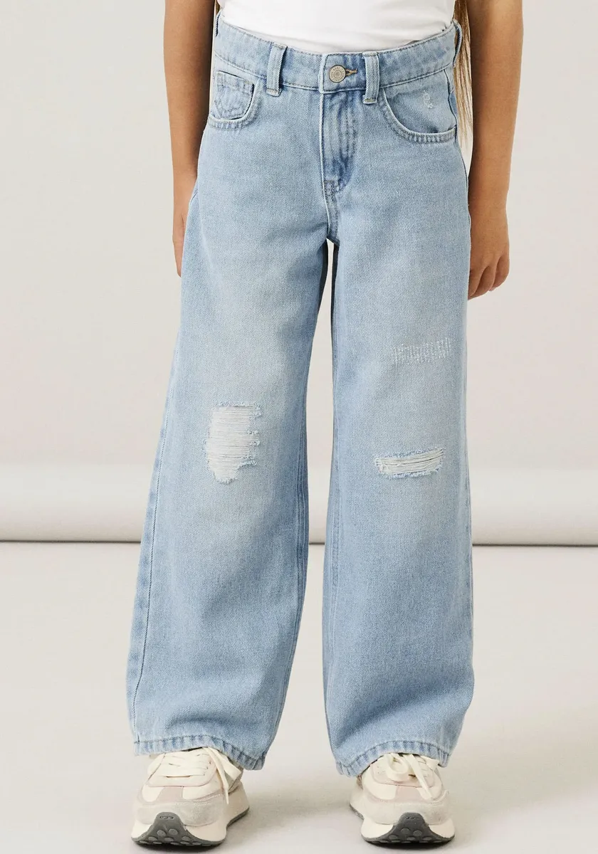 Джинсы с 5 карманами Name It "NKFROSE HW WIDE JEANS 141", с эффектом потертости, голубой
Джинсы с 5 карманами Name It "NKFROSE HW WIDE JEANS 141", с эффектом потертости, голубой