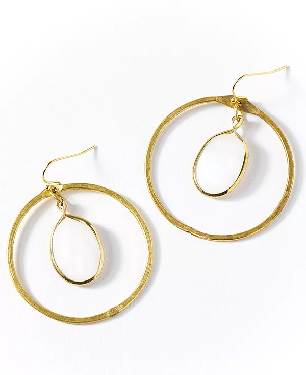 Женские серьги-кольца дхавала Matr Boomie, white
Женские серьги-кольца дхавала Matr Boomie, white