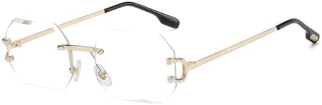 Женские солнцезащитные очки без оправы, восьмиугольные, с защитой от УФ-излучения UV400, без оправы, золотистые металлические прямоугольные очки для мужчин MTZJH, Gold With Clear
Женские солнцезащитные очки без оправы, восьмиугольные, с защитой от УФ-излучения UV400, без оправы, золотистые металлические прямоугольные очки для мужчин MTZJH, Gold With Clear