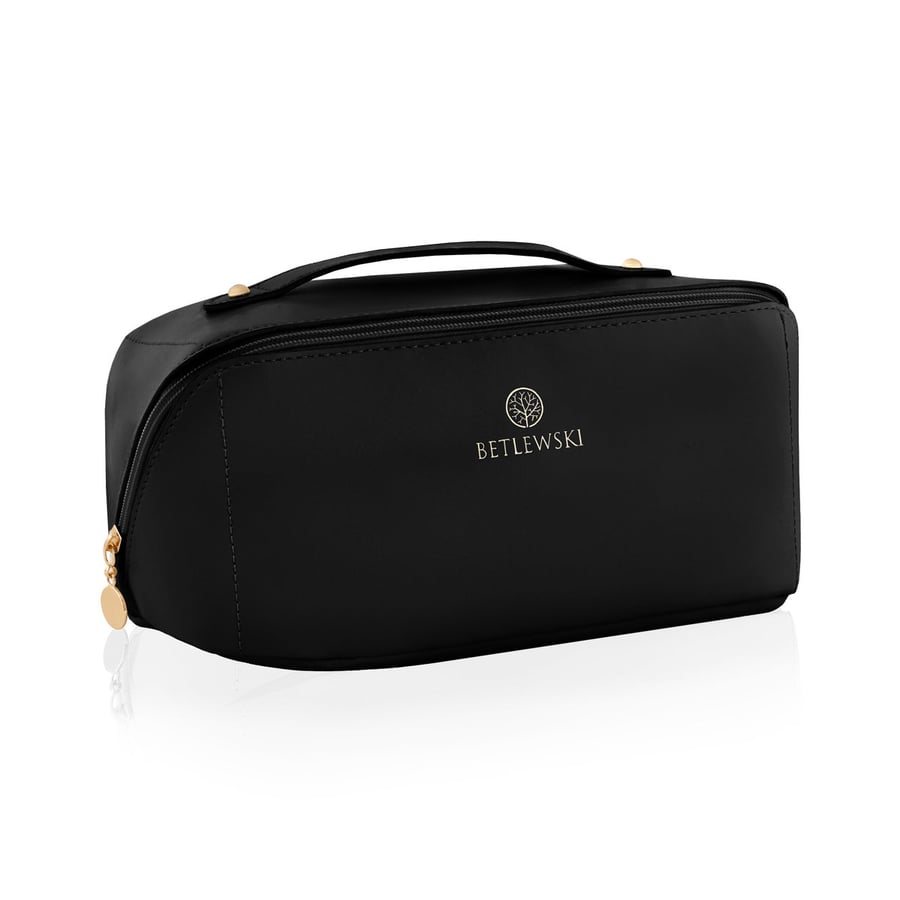Роскошная косметичка Betlewski из эко-кожи черного цвета
Роскошная косметичка Betlewski из эко-кожи черного цвета