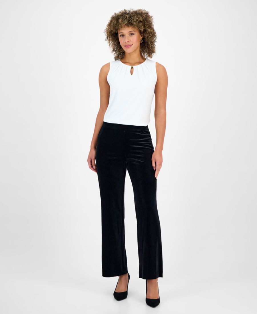 Женские бархатные брюки с широкими штанинами, стандартного и укороченного кроя Kasper, Black
Женские бархатные брюки с широкими штанинами, стандартного и укороченного кроя Kasper, Black