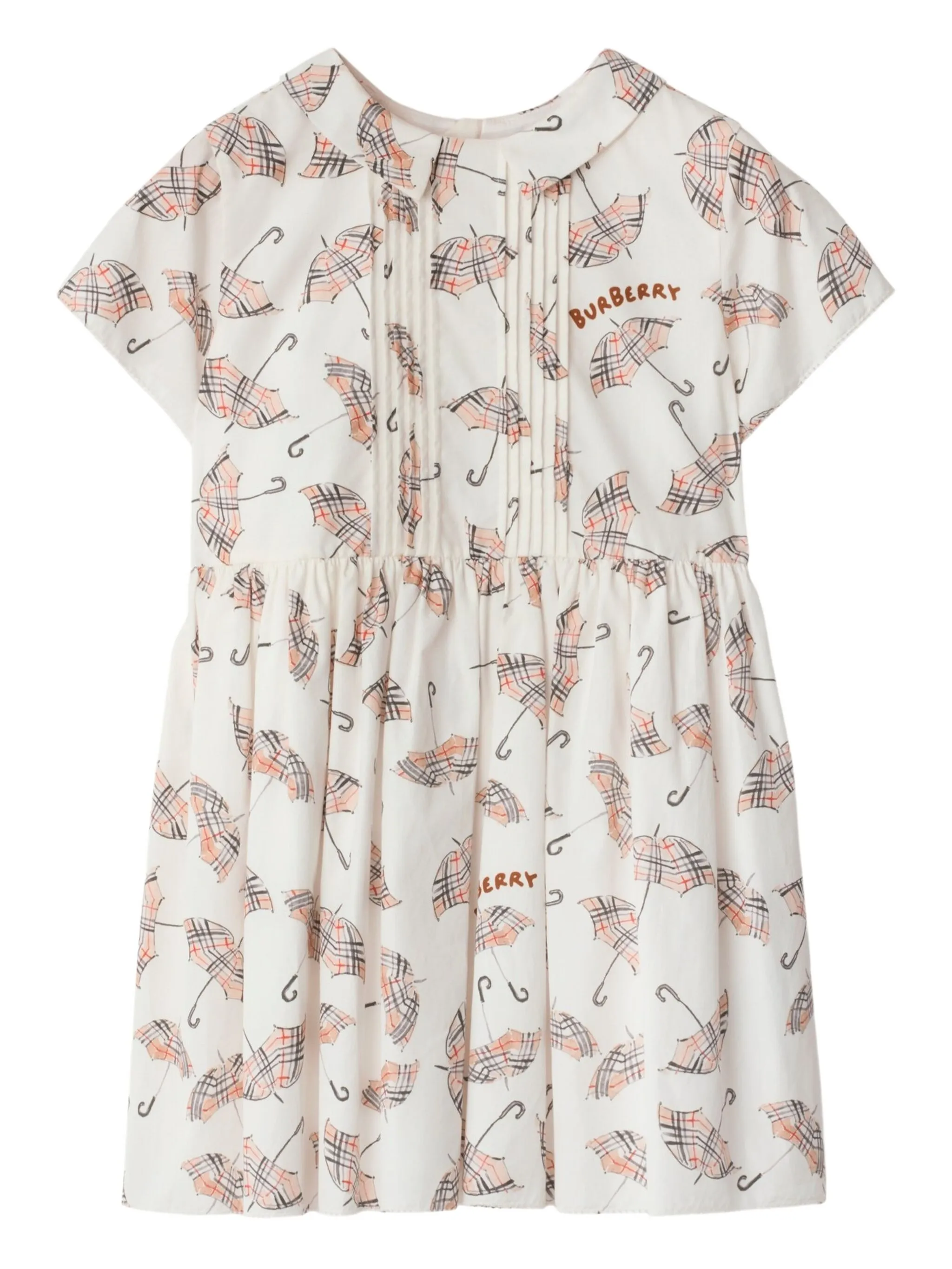 Платье с принтом Burberry Kids, белый
Платье с принтом Burberry Kids, белый