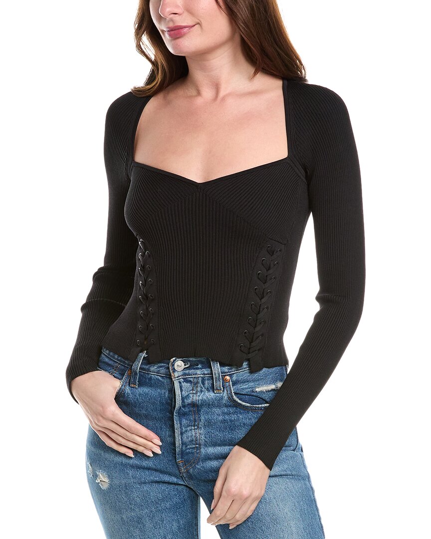 Топ SIMKHAI Daphane со шнуровкой, черный
Топ SIMKHAI Daphane со шнуровкой, черный