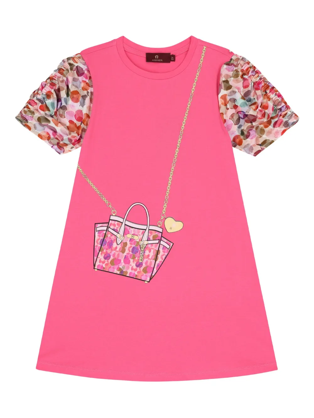 Повседневное платье с принтом в виде сумки и короткими рукавами Aigner Kids, розовый
Повседневное платье с принтом в виде сумки и короткими рукавами Aigner Kids, розовый