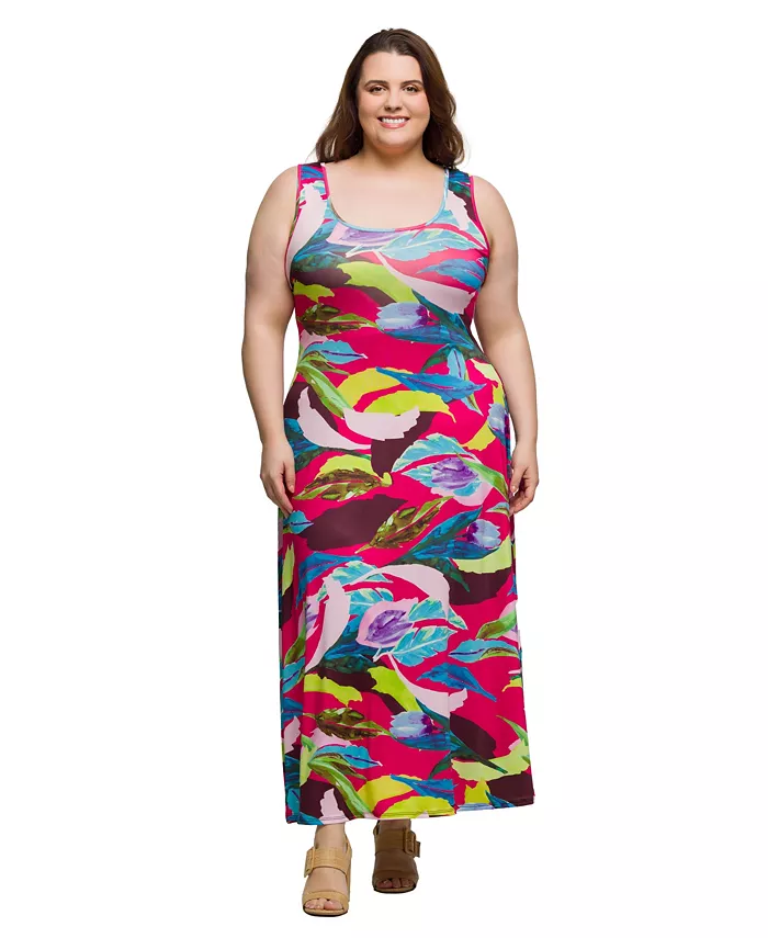 Платье макси без рукавов с круглым вырезом больших размеров 24seven Comfort Apparel, розовый
Платье макси без рукавов с круглым вырезом больших размеров 24seven Comfort Apparel, розовый