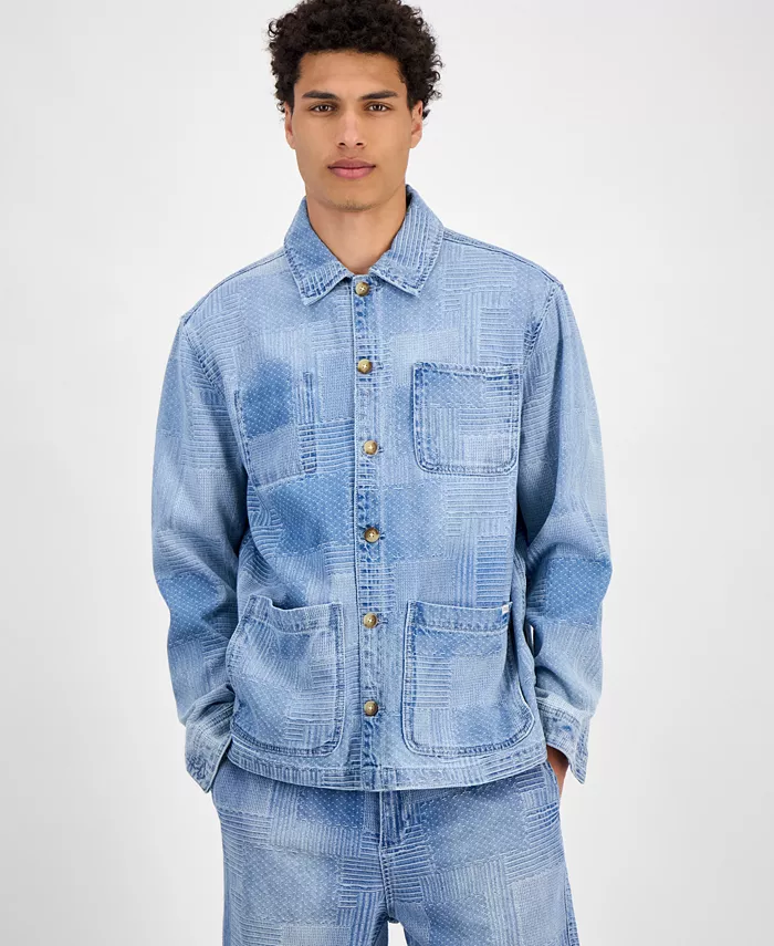 ORION Мужская джинсовая куртка свободного кроя Orion GUESS, синий
ORION Мужская джинсовая куртка свободного кроя Orion GUESS, синий