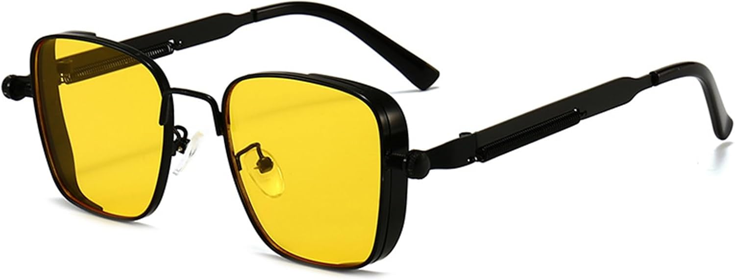 Willochra Модные металлические квадратные солнцезащитные очки для женщин в стиле ретро, дизайнерские, с гелевой расцветкой, защита от УФ-излучения UV400, для мужчин, градиентные панк-солнцезащитные очки F27, Yellow
Willochra Модные металлические квадратные солнцезащитные очки для женщин в стиле ретро, дизайнерские, с гелевой расцветкой, защита от УФ-излучения UV400, для мужчин, градиентные панк-солнцезащитные очки F27, Yellow