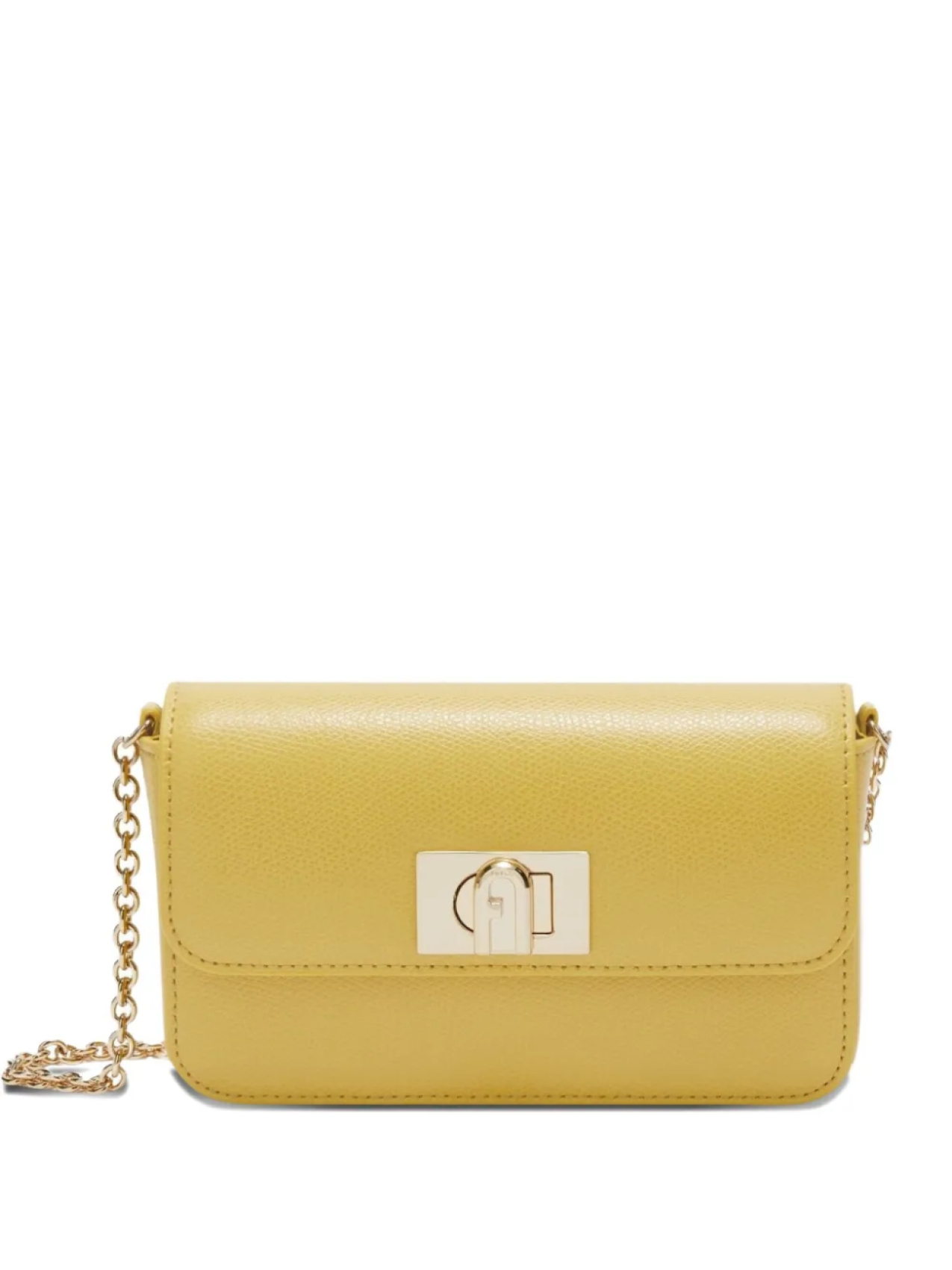 Мини кожаная сумка Furla, желтый
Мини кожаная сумка Furla, желтый