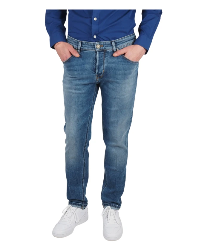 Джинсы в стиле регги средней степени потертости Pt Torino, синий
Джинсы в стиле регги средней степени потертости Pt Torino, синий