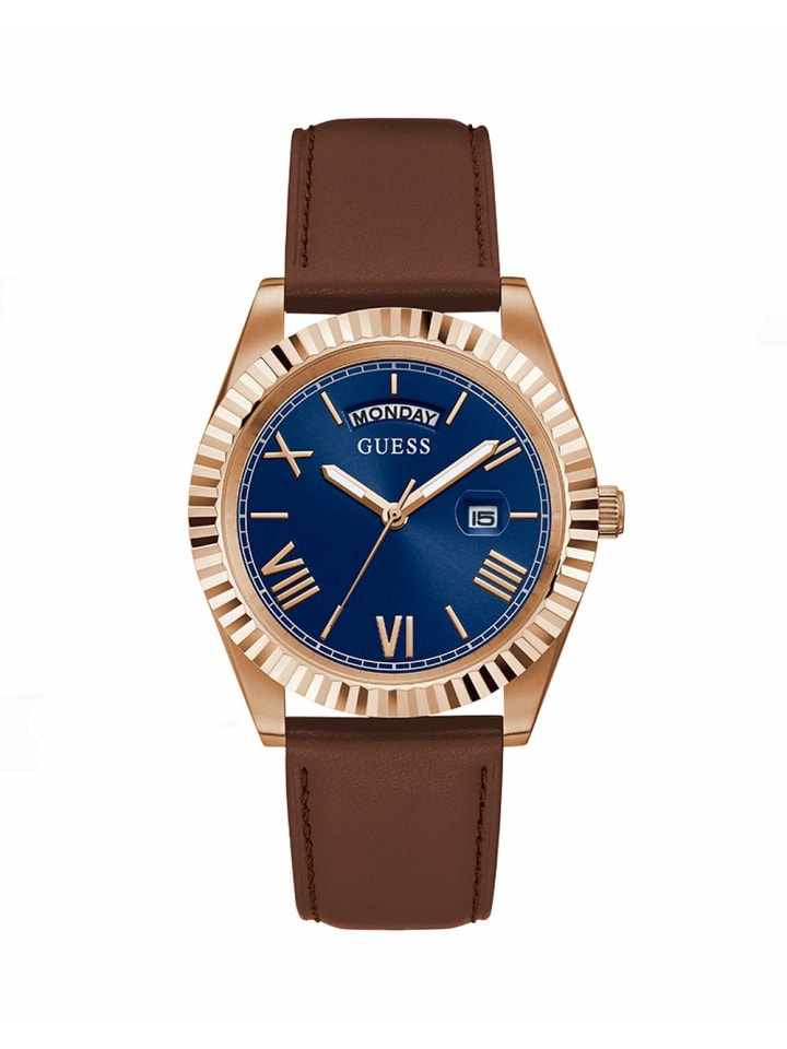 Guess Мужские аналоговые часы синего цвета
Guess Мужские аналоговые часы синего цвета